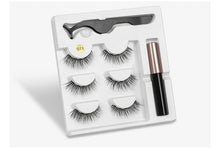 Load image into Gallery viewer, 3 Pairs Charming Magnetic Eyelashes with Matched Eyeliner Set - 20 Plus Unique Design