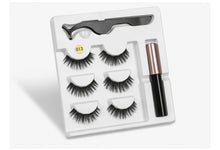 Load image into Gallery viewer, 3 Pairs Charming Magnetic Eyelashes with Matched Eyeliner Set - 20 Plus Unique Design